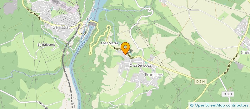 localisation de l'entreprise MADAME MELISSA BENGUEREL  FRANCLENS