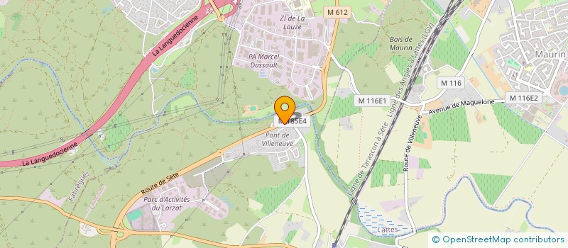 localisation de l'entreprise MADAME MELISSA BERENGUER à VILLENEUVE-LES-MAGUELONE