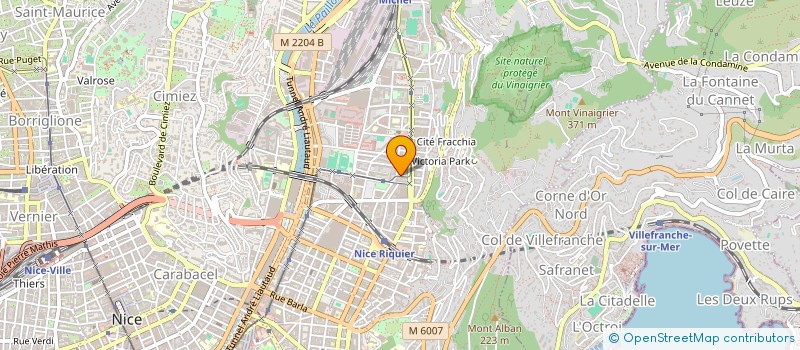 localisation de l'entreprise MADAME MELISSA BERNARD  NICE