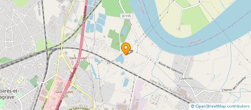 localisation de l'entreprise MADAME MELISSA BERNARD  SAINT-LOUBES