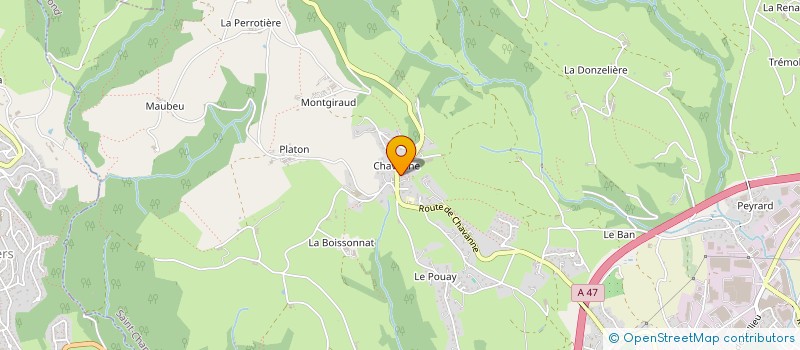 localisation de l'entreprise MADAME MELISSA BEROUD  SAINT-CHAMOND