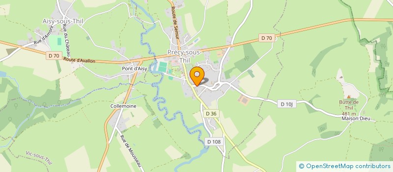 localisation de l'entreprise MADAME MELISSA BIREN  PRECY-SOUS-THIL