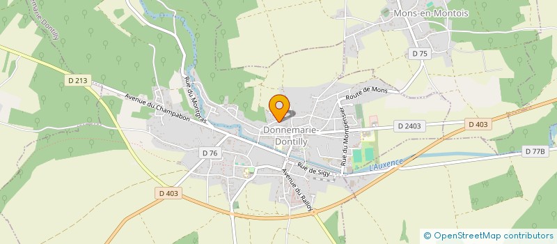 localisation de l'entreprise MADAME MELISSA BIZET  DONNEMARIE-DONTILLY