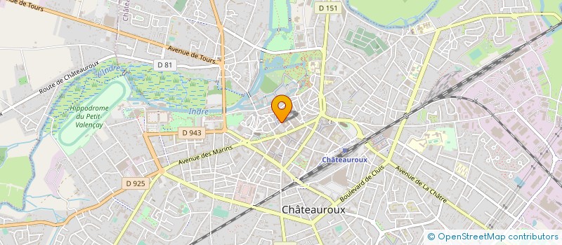 localisation de l'entreprise MADAME MELISSA BONIN à CHATEAUROUX