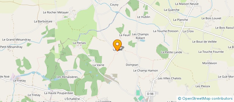 localisation de l'entreprise MADAME MELISSA BONNIARD  SAINT-MARC-LE-BLANC