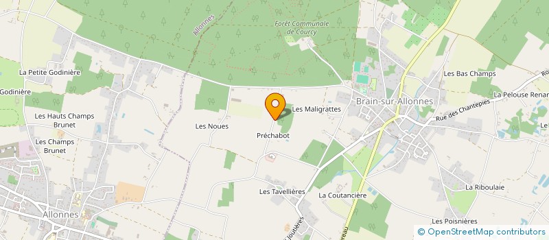 localisation de l'entreprise MADAME MELISSA BOUCHER  BRAIN-SUR-ALLONNES