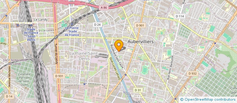 localisation de l'entreprise MADAME MELISSA BOUCHER à AUBERVILLIERS