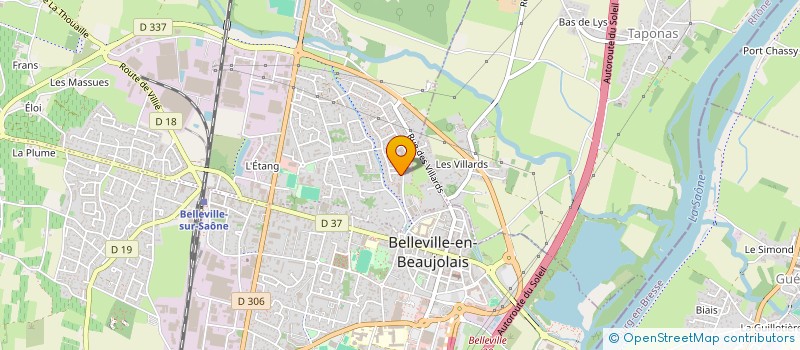 localisation de l'entreprise MADAME MELISSA BOUISSET à BELLEVILLE-EN-BEAUJOLAIS