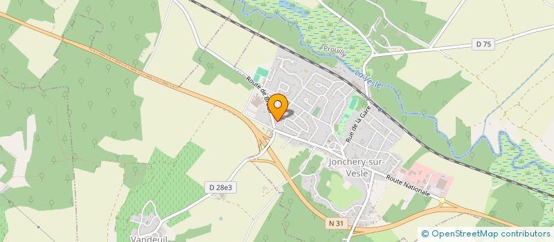 localisation de l'entreprise MADAME MELISSA BOULANGER  VANDEUIL