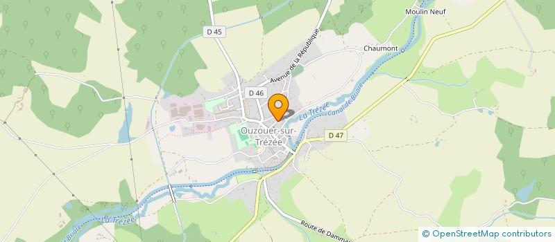 localisation de l'entreprise MADAME MELISSA BOUZALIM à OUZOUER-SUR-TREZEE