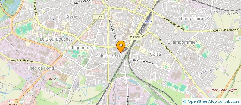 localisation de l'entreprise MADAME MELISSA BRUNETEAU à NIORT