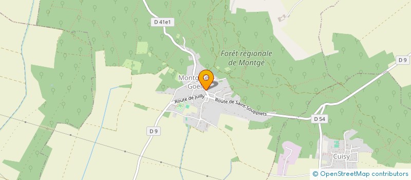 localisation de l'entreprise MADAME MELISSA BULOT  MONTGE-EN-GOELE