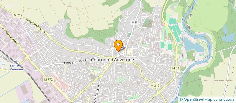 localisation de l'entreprise MADAME MELISSA CALISKAN  COURNON-D'AUVERGNE