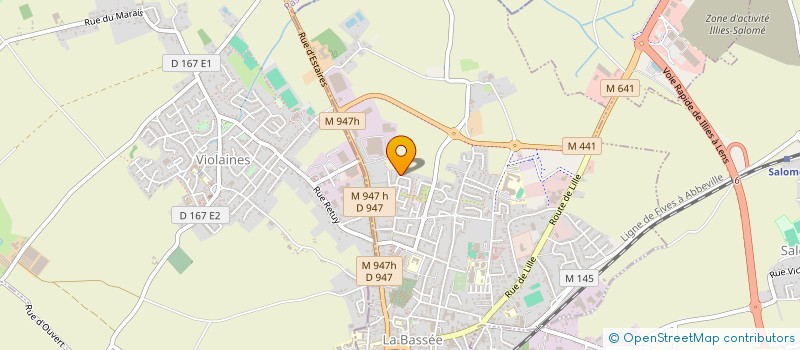 localisation de l'entreprise MADAME MELISSA CALLENS  LA BASSEE