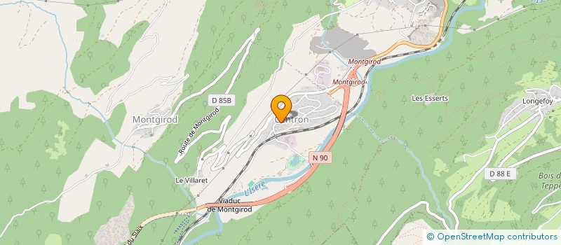 localisation de l'entreprise MADAME MELISSA CARRE  AIME-LA-PLAGNE