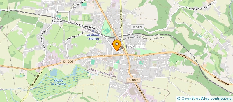 localisation de l'entreprise MADAME MELISSA CARRE  LES ABRETS-EN-DAUPHINE