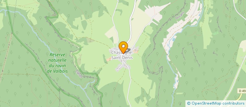 localisation de l'entreprise MADAME MELISSA CASTANHEIRA  CHASSAGNE-SAINT-DENIS