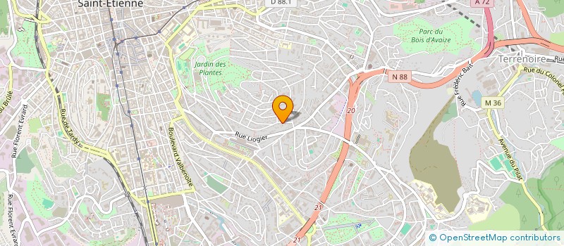 localisation de l'entreprise MADAME MELISSA CELINAIN  SAINT-ETIENNE