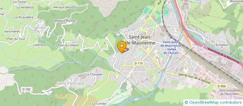 localisation de l'entreprise MADAME MELISSA CHAPPELLAZ à SAINT-JEAN-DE-MAURIENNE