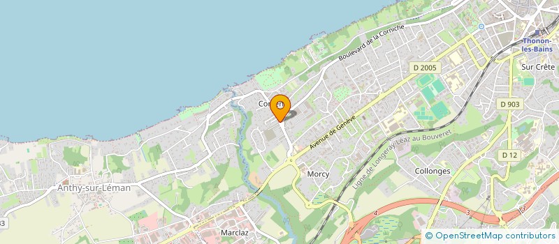 localisation de l'entreprise MADAME MELISSA CHATELAIN à THONON-LES-BAINS