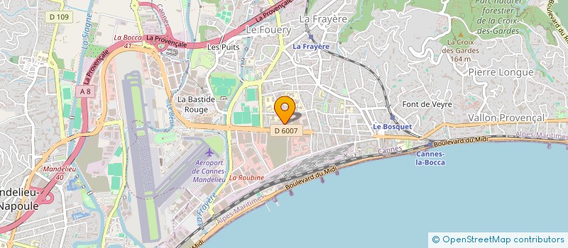 localisation de l'entreprise MADAME MELISSA CHOMARAT à CANNES