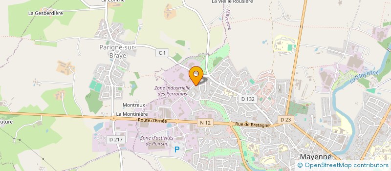 localisation de l'entreprise MADAME MELISSA CORDIER  MAYENNE