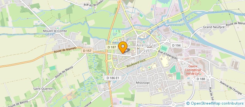 localisation de l'entreprise MADAME MELISSA COURTOIS à AIRE-SUR-LA-LYS