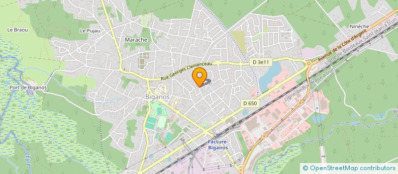 localisation de l'entreprise MADAME MELISSA CRESCENCE  BIGANOS