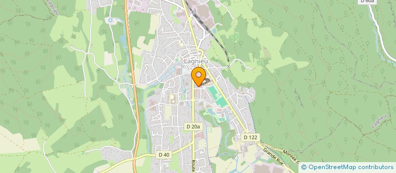 localisation de l'entreprise MADAME MELISSA CRUZ AVILA  LAGNIEU