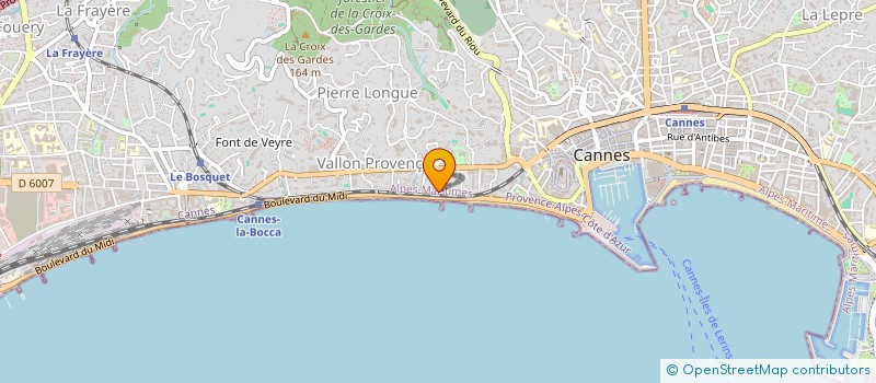 localisation de l'entreprise MADAME MELISSA D'ALESSANDRO à CANNES