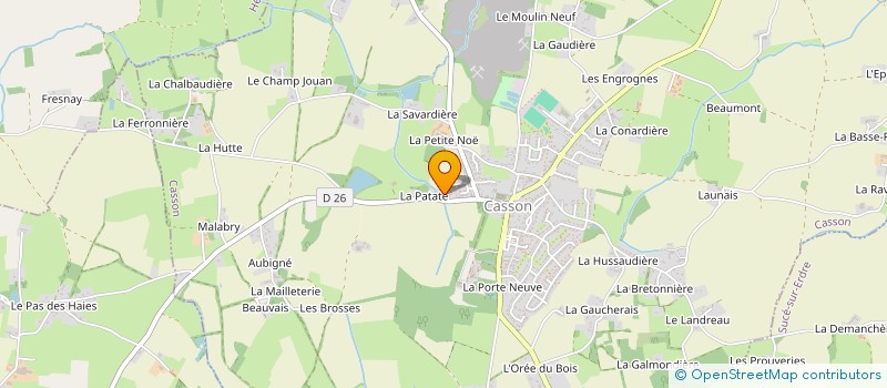 localisation de l'entreprise MADAME MELISSA DARRAS  CASSON