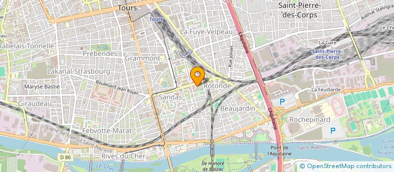 localisation de l'entreprise MADAME MELISSA DE FRANCESCHI  TOURS