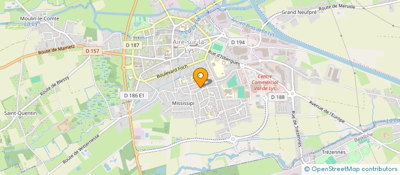 localisation de l'entreprise MADAME MELISSA DEBOVE  AIRE-SUR-LA-LYS