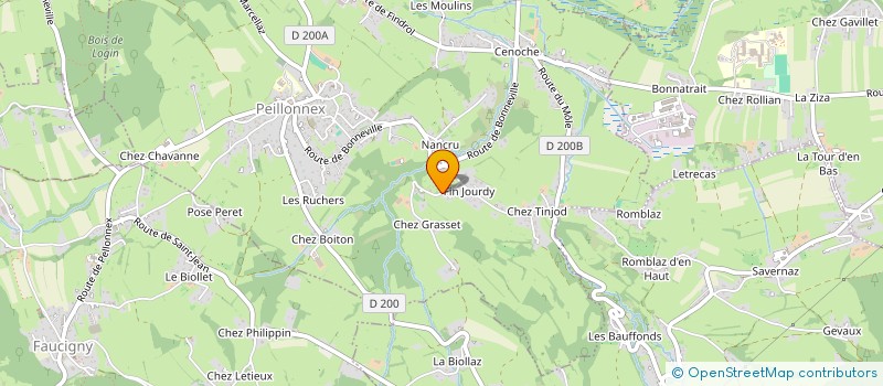 localisation de l'entreprise MADAME MELISSA DECHAUME  PEILLONNEX