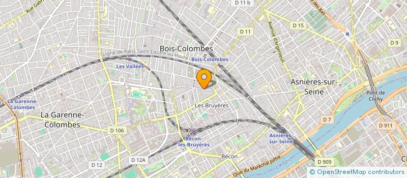 localisation de l'entreprise MADAME MELISSA DELERON à BOIS-COLOMBES