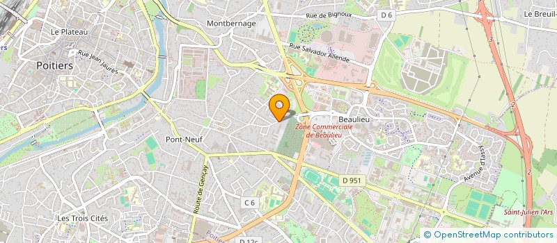 localisation de l'entreprise MADAME MELISSA DESCHAMPS à POITIERS