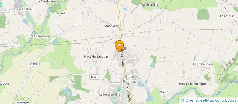 localisation de l'entreprise MADAME MELISSA DIEUMEGARD  LA CHAPELLE-PALLUAU