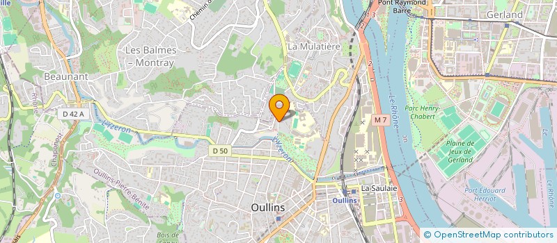 localisation de l'entreprise MADAME MELISSA DJOUED  OULLINS-PIERRE-BENITE