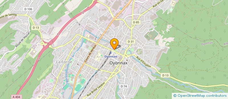 localisation de l'entreprise MADAME MELISSA DORME à OYONNAX