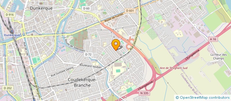 localisation de l'entreprise MADAME MELISSA DORP  COUDEKERQUE-BRANCHE