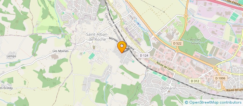 localisation de l'entreprise MADAME MELISSA DREVET  SAINT-ALBAN-DE-ROCHE