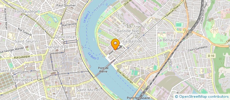 localisation de l'entreprise MADAME MELISSA DUPONT  BORDEAUX