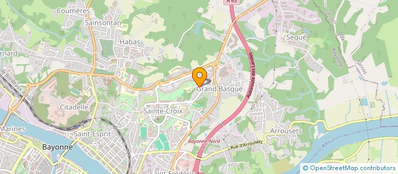 localisation de l'entreprise MADAME MELISSA DUPUIS  BAYONNE