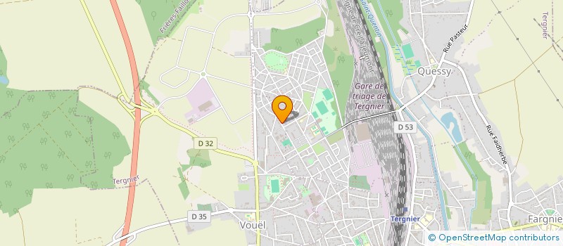 localisation de l'entreprise MADAME MELISSA DUROT  TERGNIER