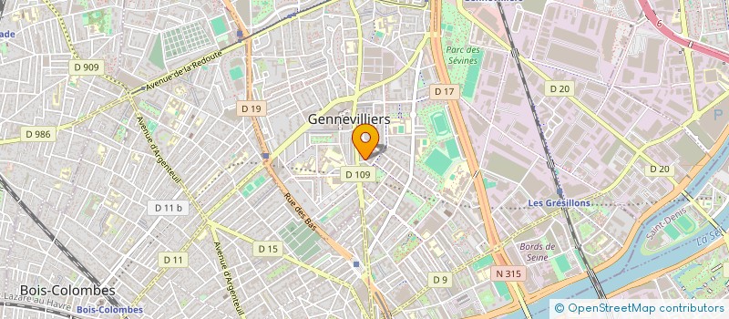 localisation de l'entreprise MADAME MELISSA EILEEN CRAWFORD à GENNEVILLIERS