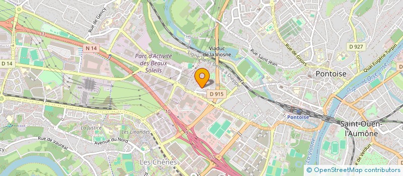 localisation de l'entreprise MADAME MELISSA ELIE CROZILHAC  PONTOISE