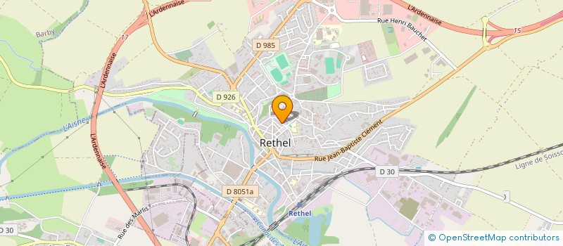 localisation de l'entreprise MADAME MELISSA FEY  RETHEL