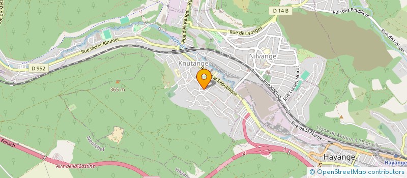 localisation de l'entreprise MADAME MELISSA FINOT  KNUTANGE