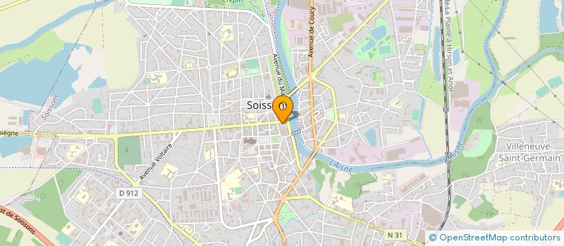 localisation de l'entreprise MADAME MELISSA FLEURY à SOISSONS