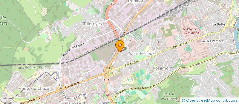 localisation de l'entreprise MADAME MELISSA FOLIGUET à BESANCON
